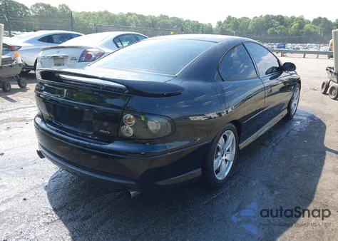 2005 Pontiac Gto z USA, uszkodzony, nr VIN 6G2VX12U85L367278